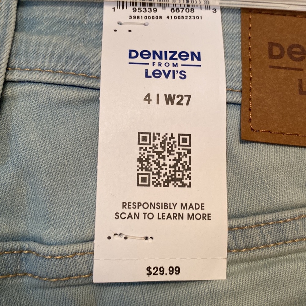 Brand New Denizen Ultra High-Rise Super Skinny Jeans…size 4/W27 - Picture 8 of 8